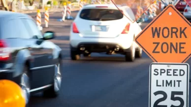 Tus derechos legales tras un accidente de tráfico en una zona de obras