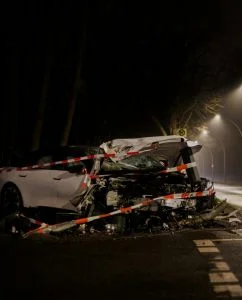 Accidente de vehículo comercial